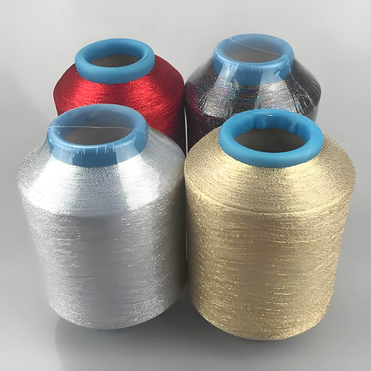 What are the types of metal yarns?