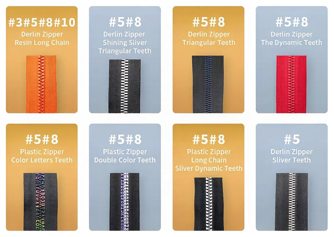 Plastic And Resin Zippers